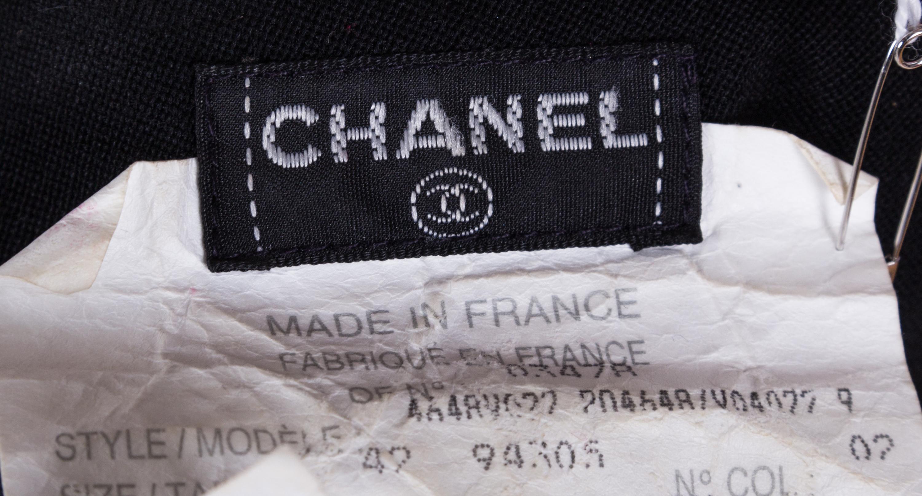 A Chanel Black Wool Single Breasted Jacket,
