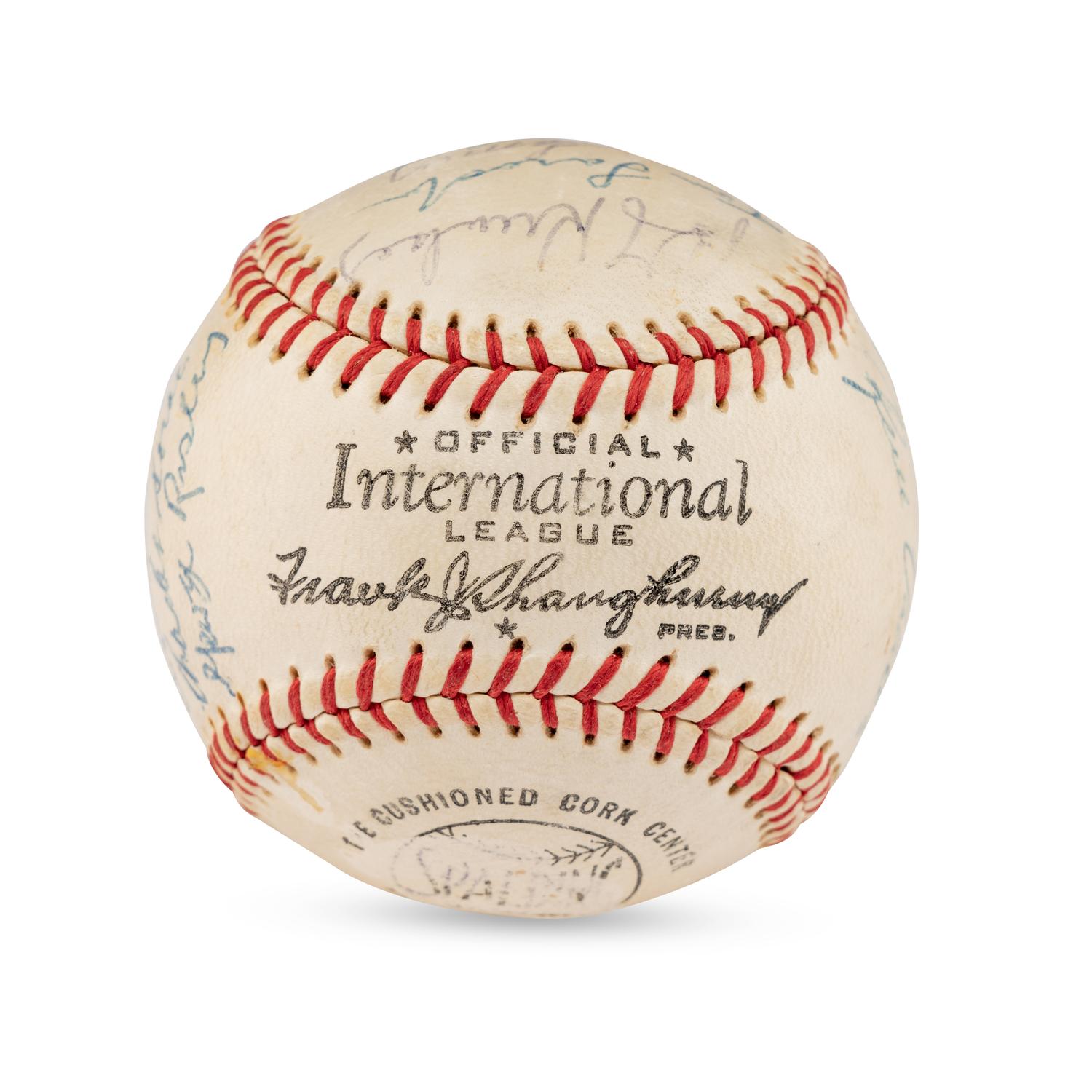 A 1960 Montreal Royals Team Signed Autograph Baseball