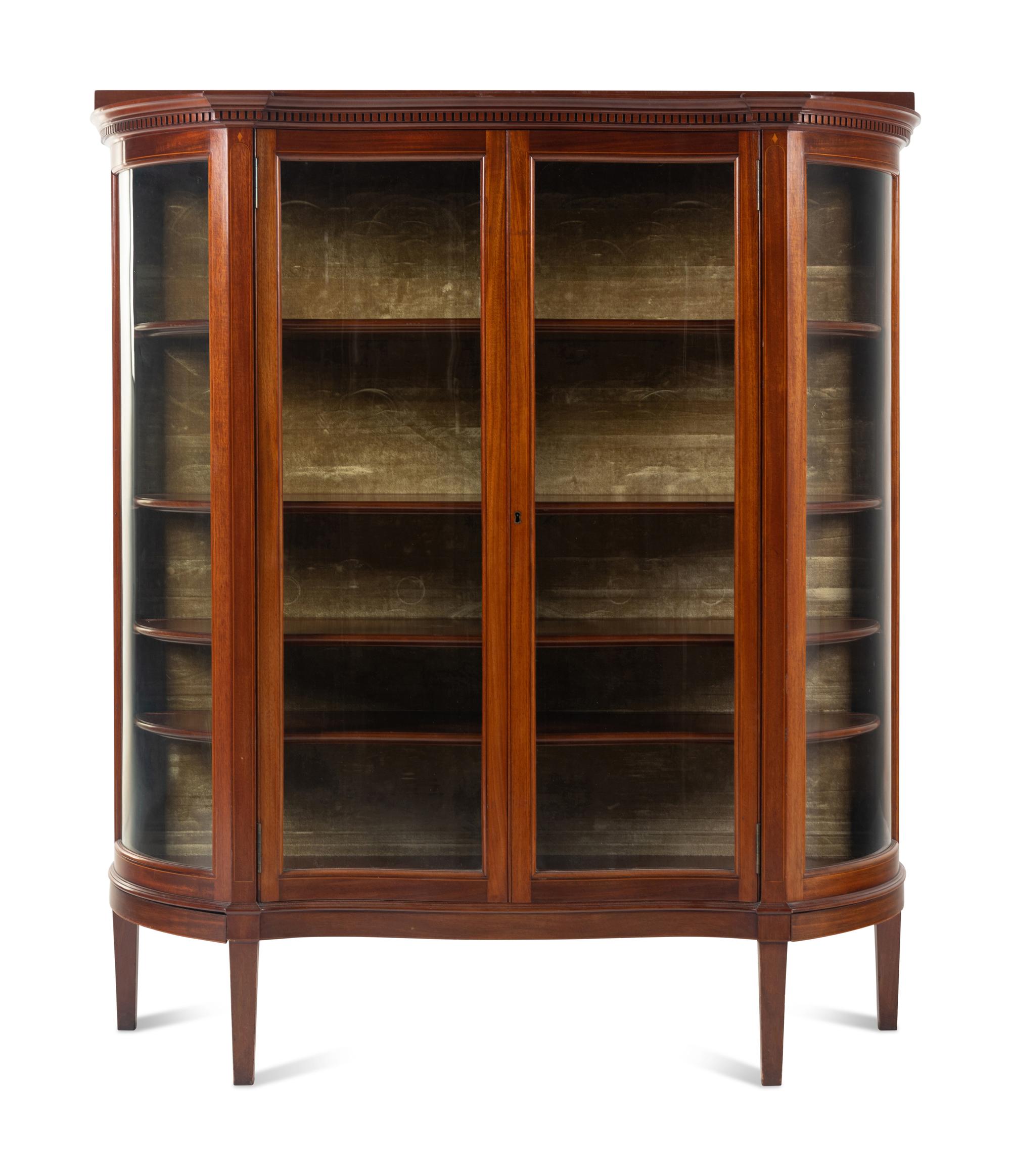An Edwardian Style Vitrine Cabinet