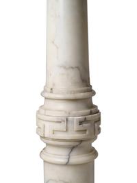 A Neoclassical White Marble Pedestal