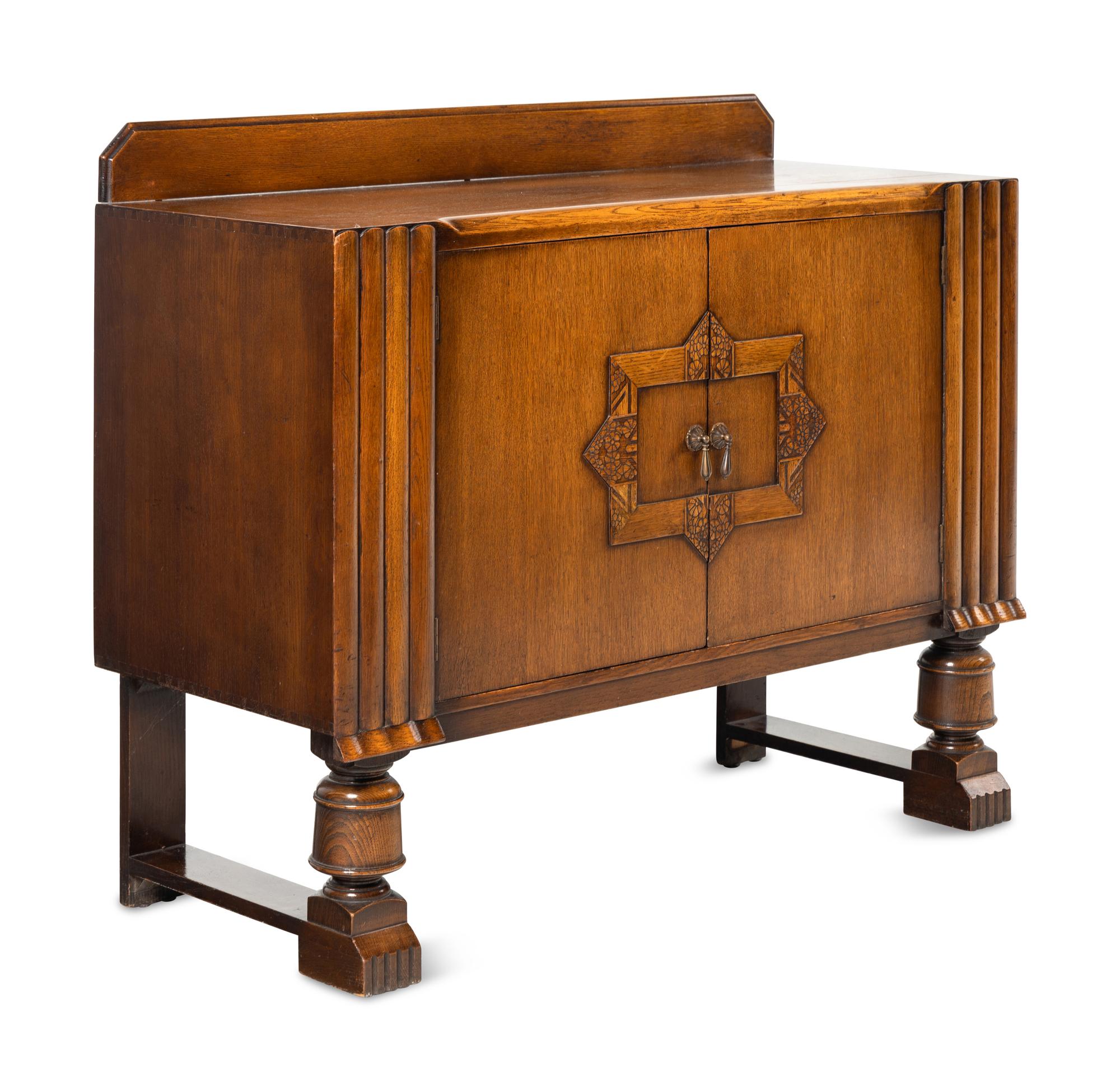 An Art Deco Oak Cabinet