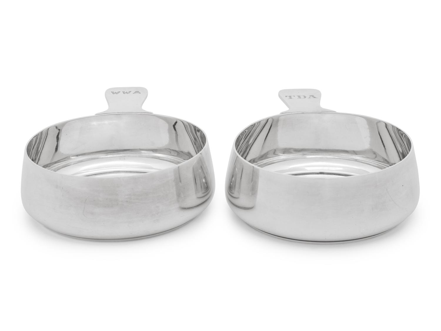 A Pair of Tiffany and Co. Silver Porringers