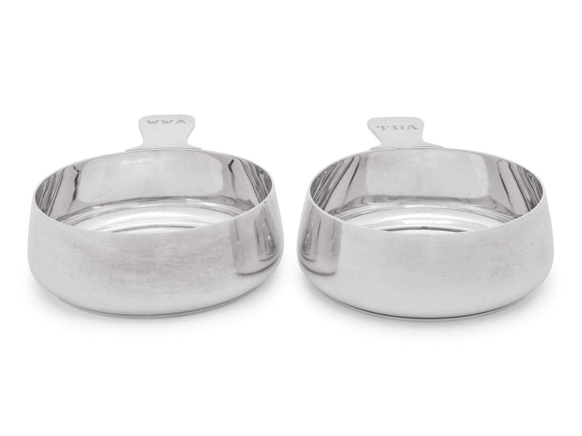 A Pair of Tiffany and Co. Silver Porringers
