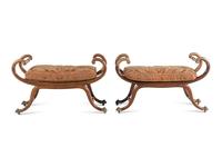 A Pair of Regency Mahogany Window Benches