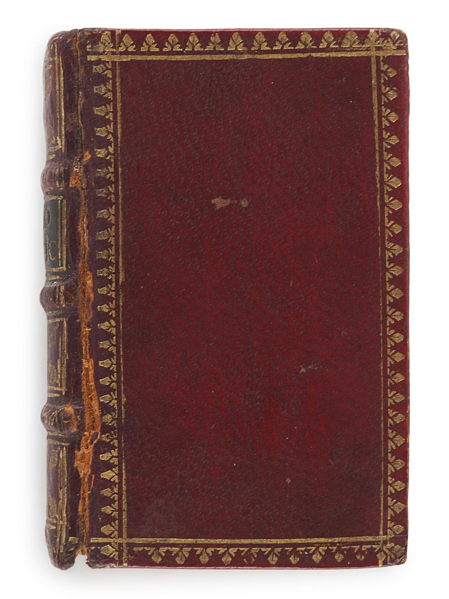 [MINIATURE BOOK]. CICERO, Marcus Tullius (106-43 B. C. E.). - [BLAEU, Willem Jansz (1608-1639)]. M. Tullii Ciceronis De Officiis Libri III. Amsterdam: Guiljel I. Caesium, 1625.