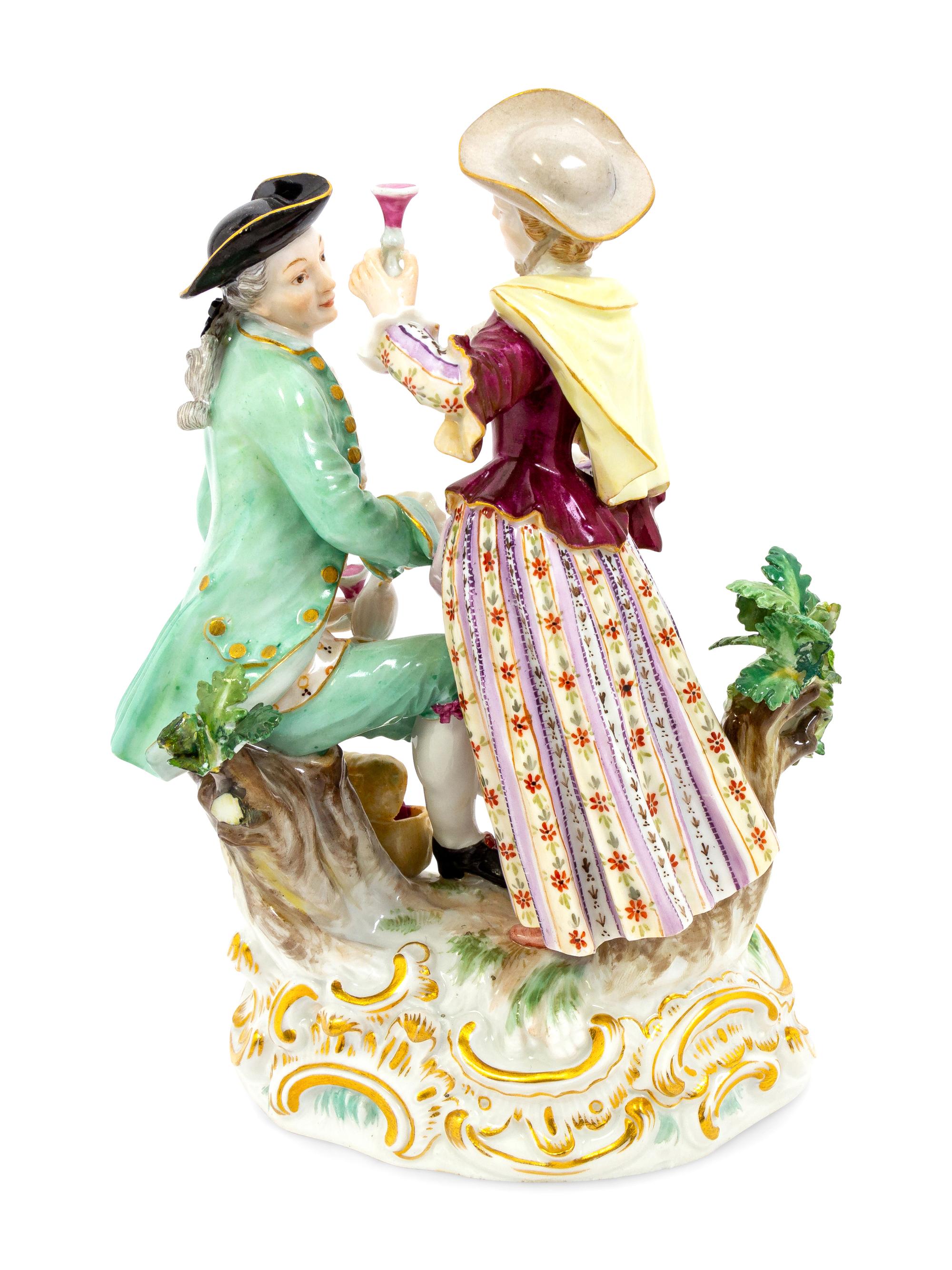 A Meissen Porcelain Courting Scene