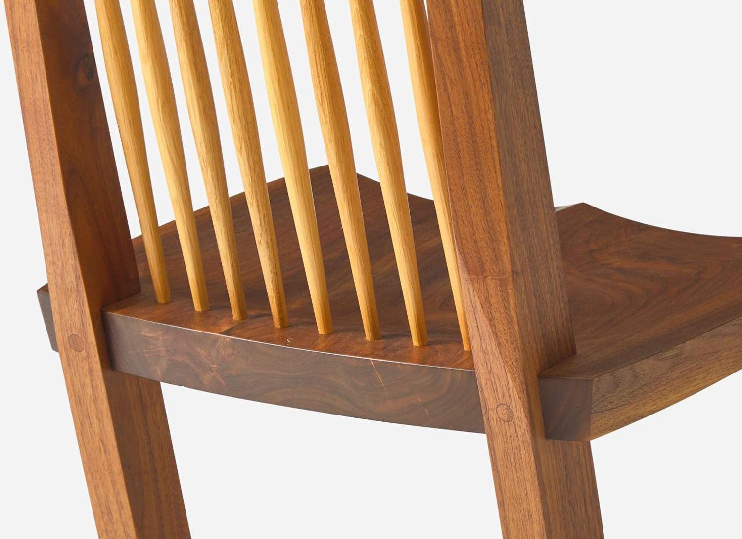 Mira Nakashima, Pair of Conoid Dining Chairs