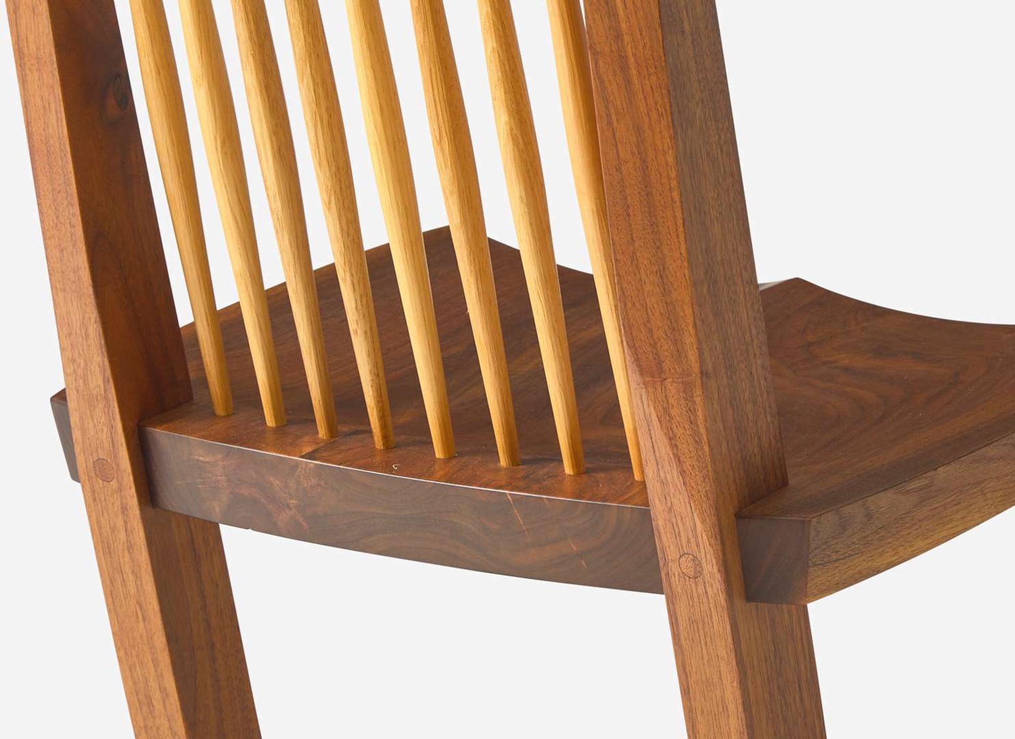 Mira Nakashima, Pair of Conoid Dining Chairs