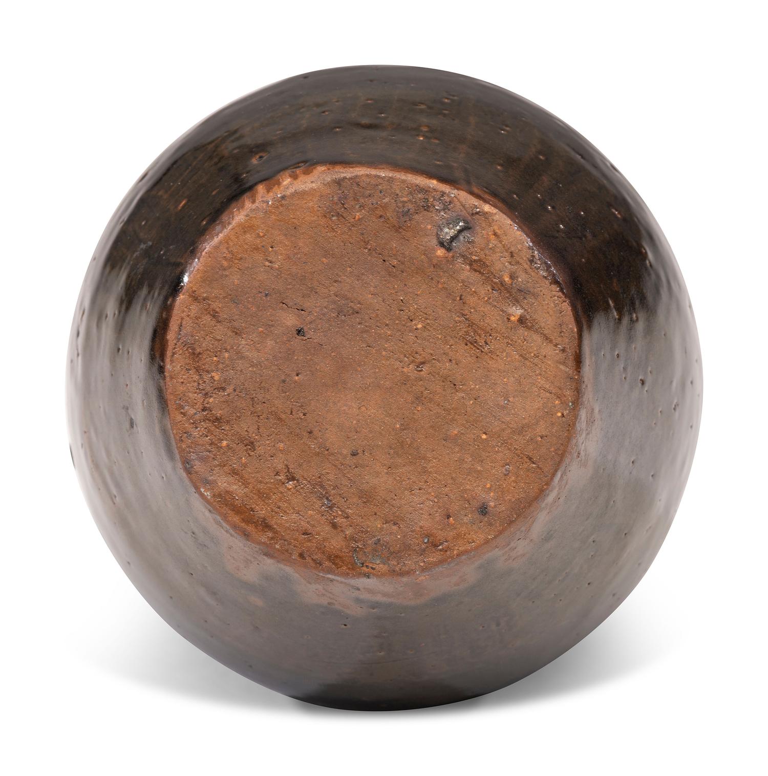 A Potter Ridge Albany Slip-Glazed and Incised Jug