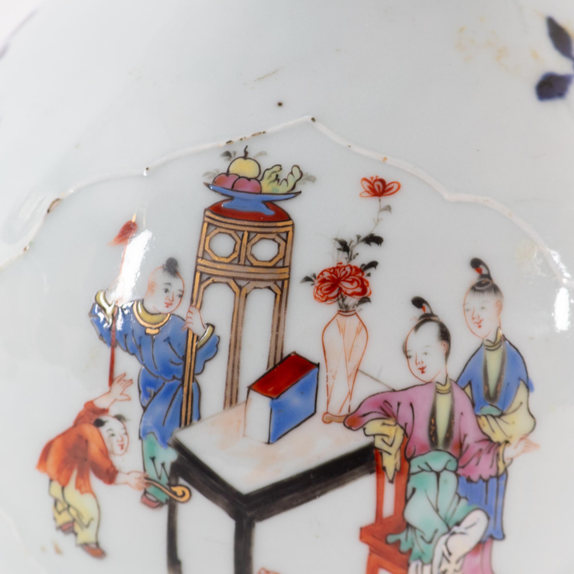 Four Chinese Famille Rose Porcelain Vases