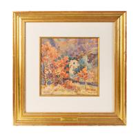 White House in Autumnal Landscape