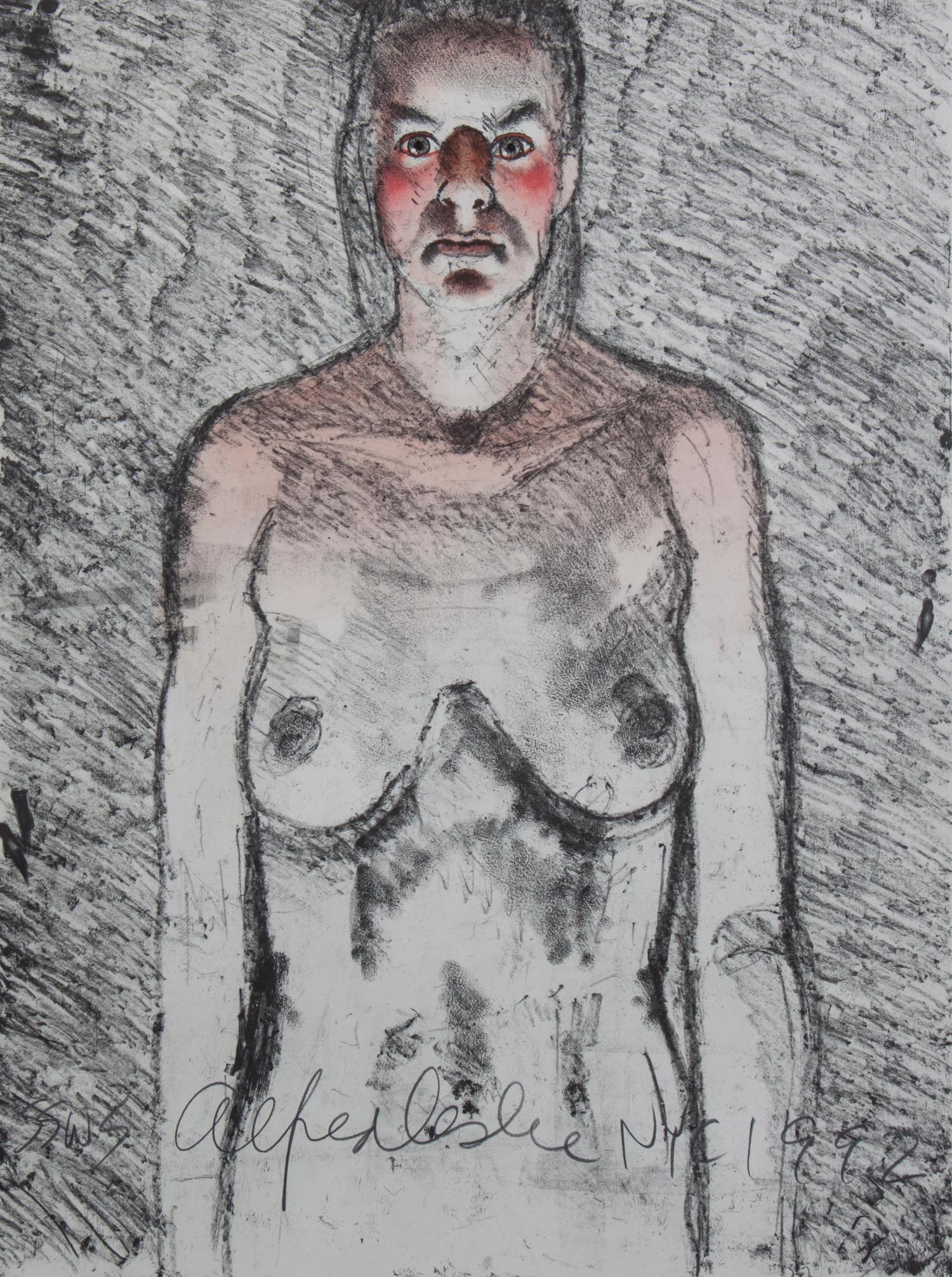 Alfred Leslie, (American, b. 1927), Nude Woman Blushing, 1992