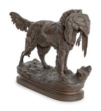 Setter with pheasant , c. 1900