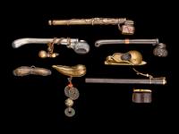 Eight Japanese 'Gourd' Portable Writing Sets, Yatate