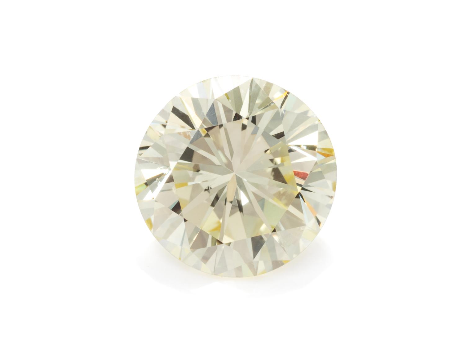 A 2.14 Carat Round Brilliant Cut Diamond,
