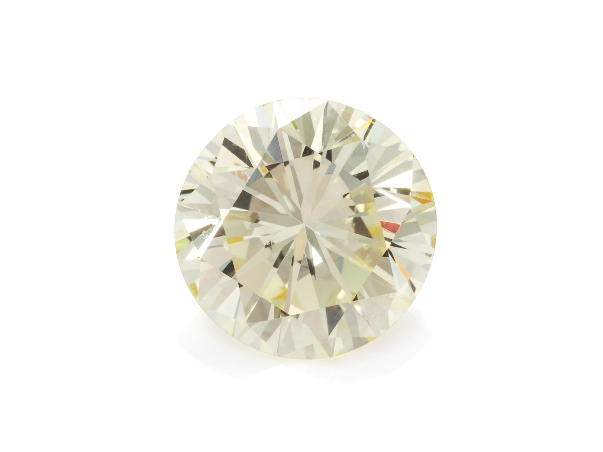 A 2.14 Carat Round Brilliant Cut Diamond,