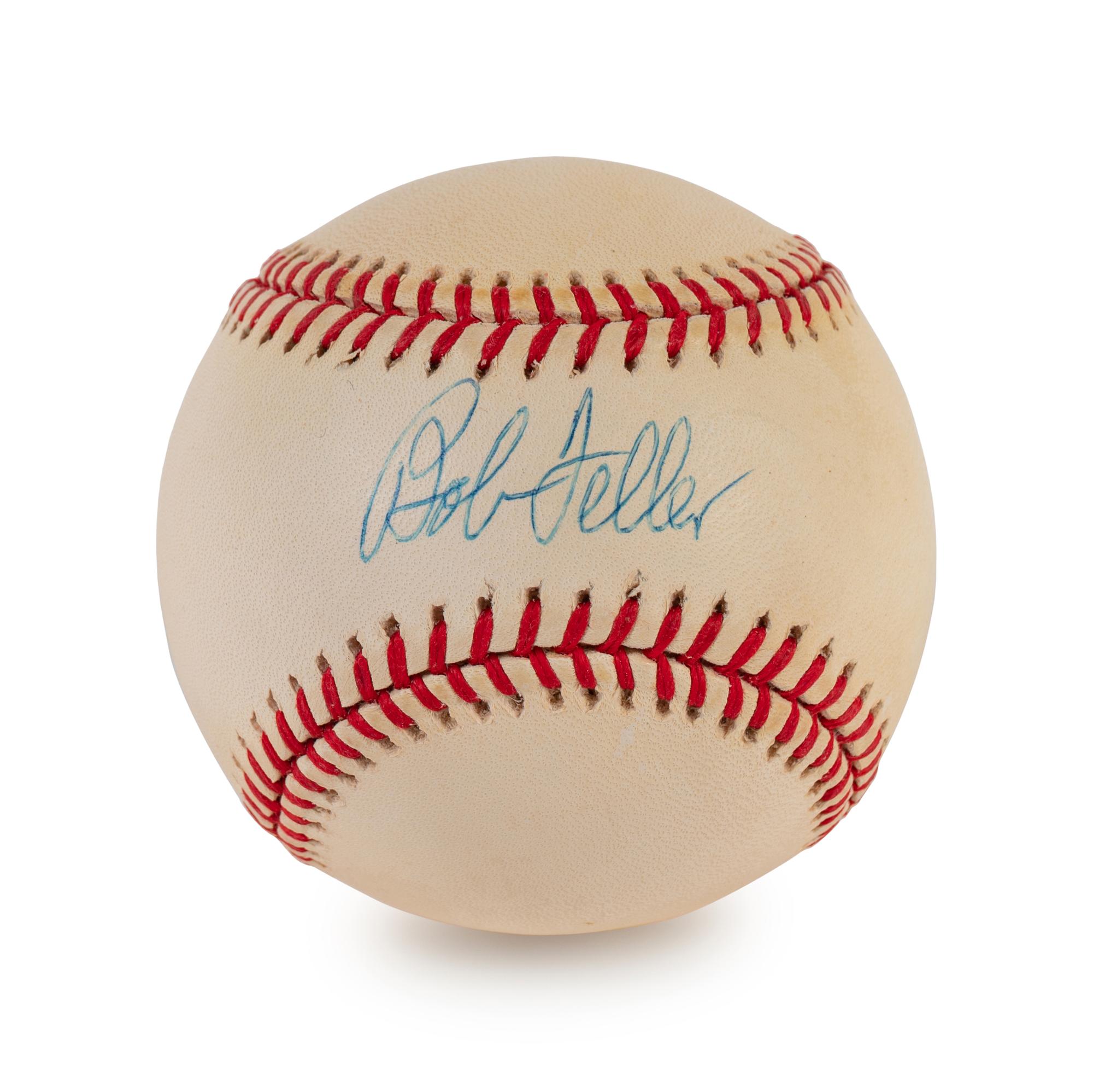 A Group of Four Bob Feller and Allie Reynolds Signed Autograph Baseballs (BAS Beckett Authentication Services Certified),