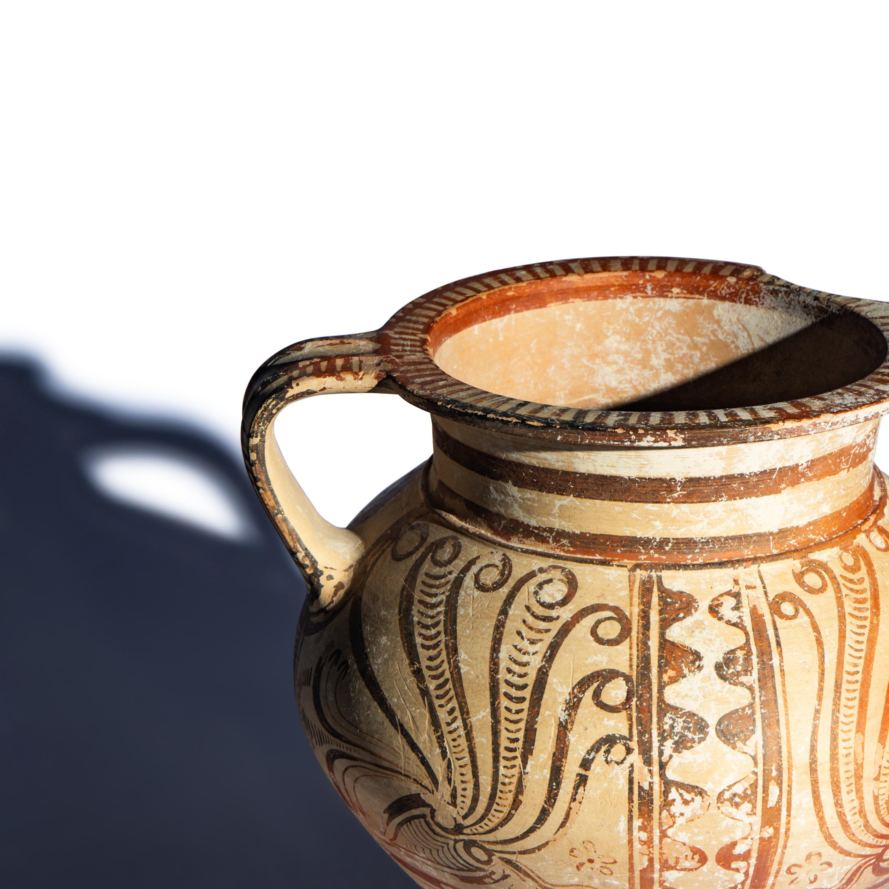 A Minoan Terracotta Amphoroid Krater