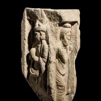 A Gandharan Schist Corner Fragment, 2nd to 3rd Century — 二至三世纪 犍陀羅片岩石柱残件