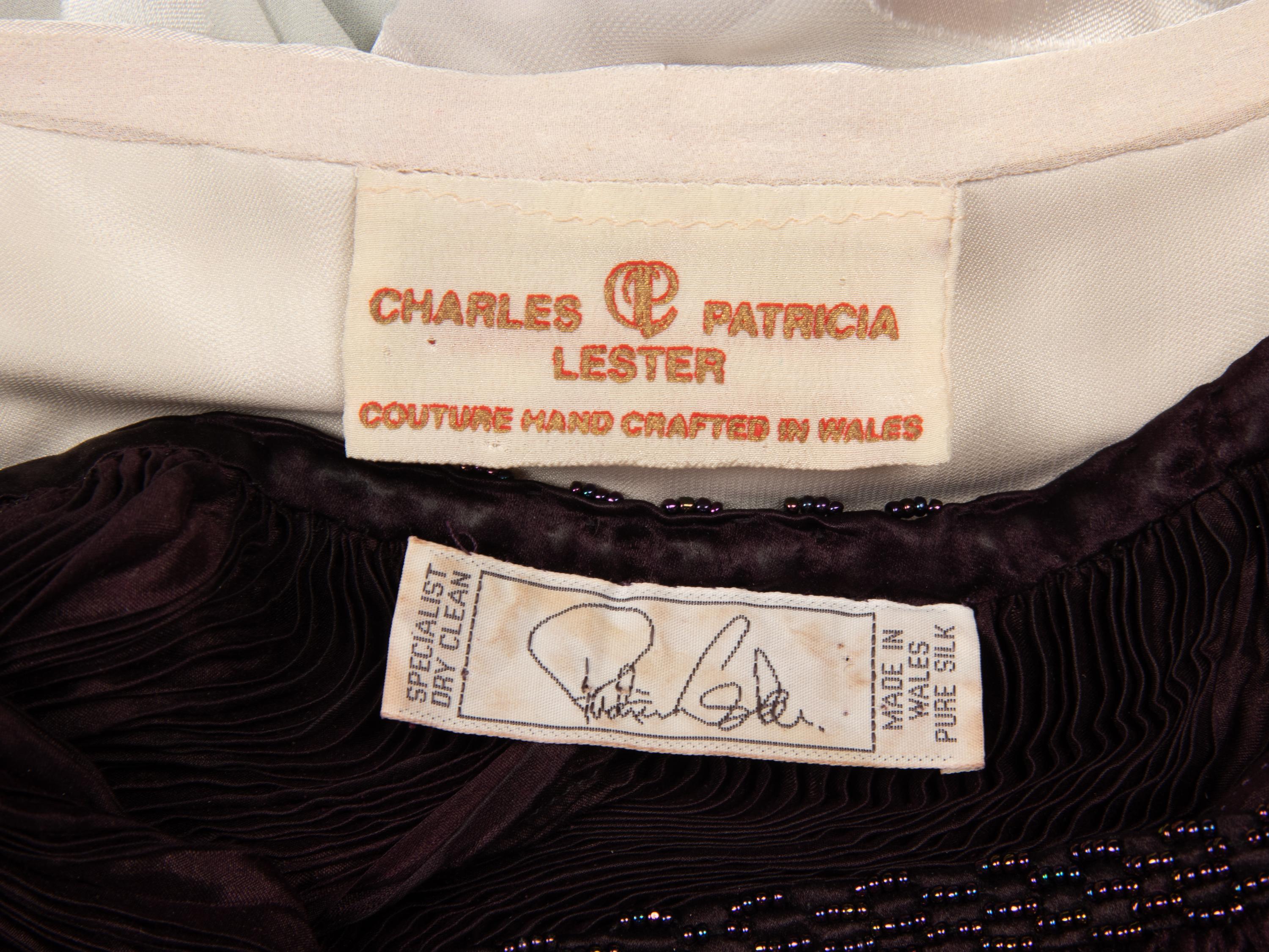 Charles & Patricia Lester, Devoré Topper & Pleated Silk Skirt Ensemble
