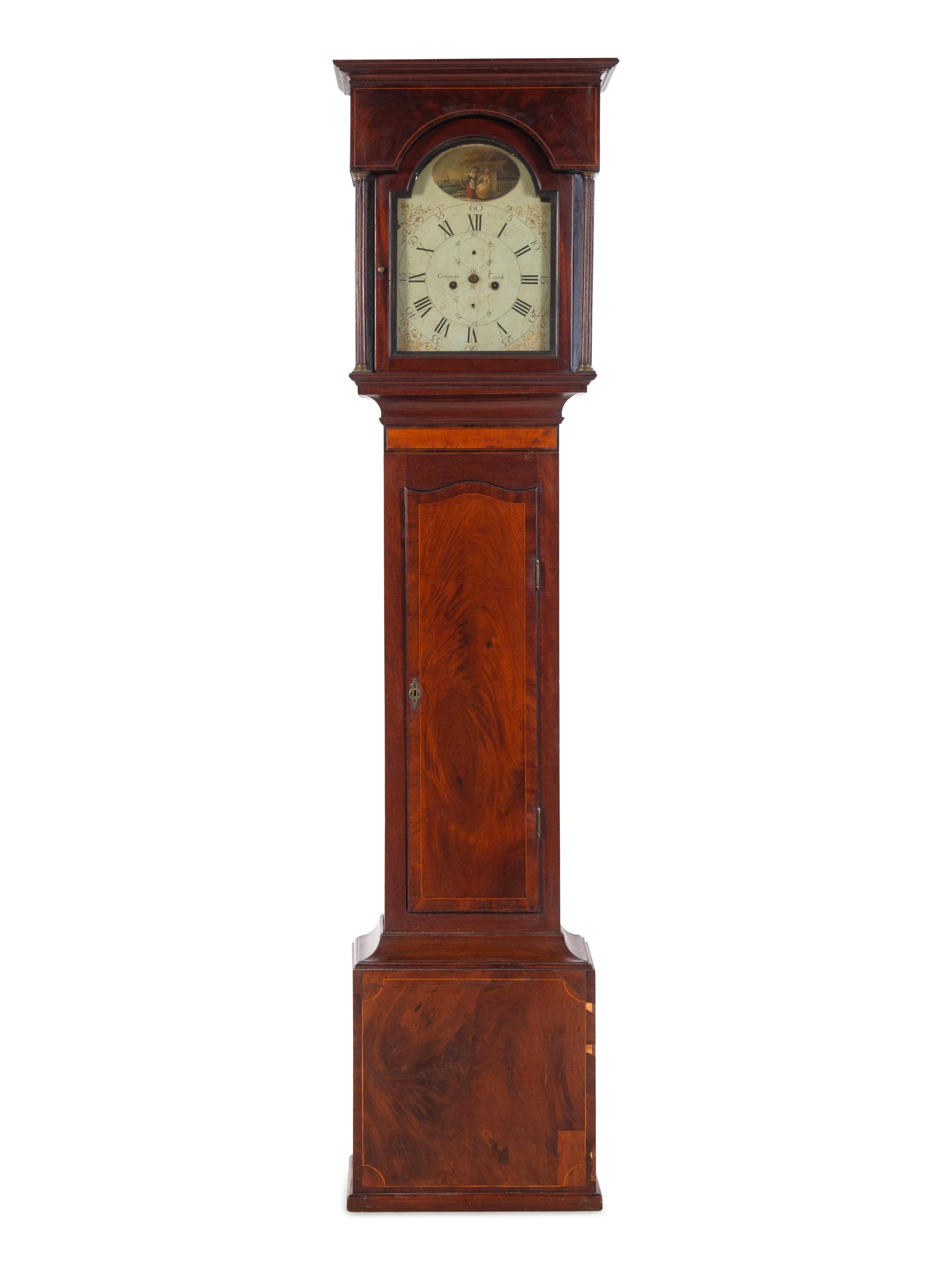 An Irish George III Mahogany Tall Case Clock