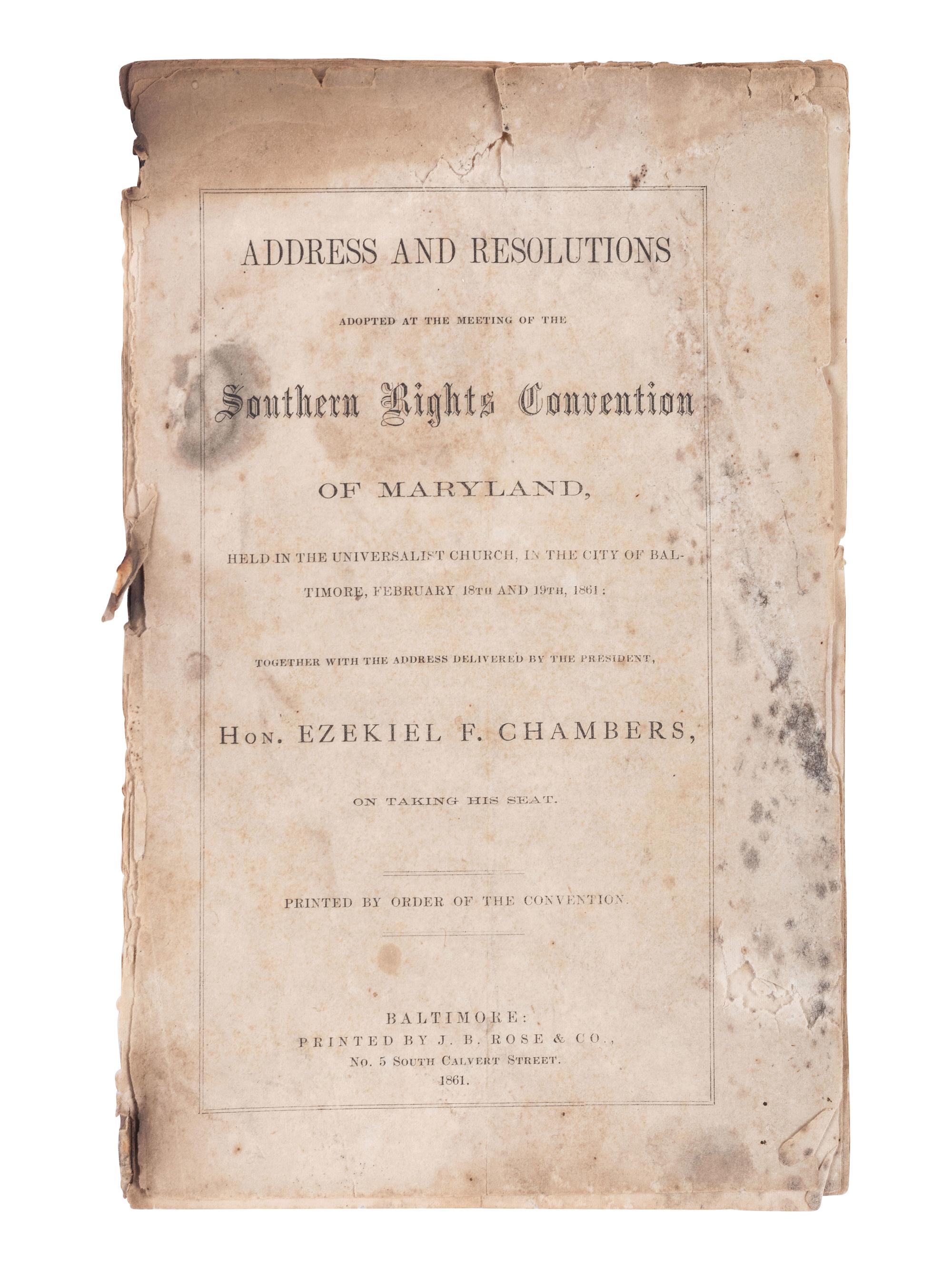 [CIVIL WAR-MARYLAND]. Group including an endorsement signed by Maj. Genl. George G. MEADE.