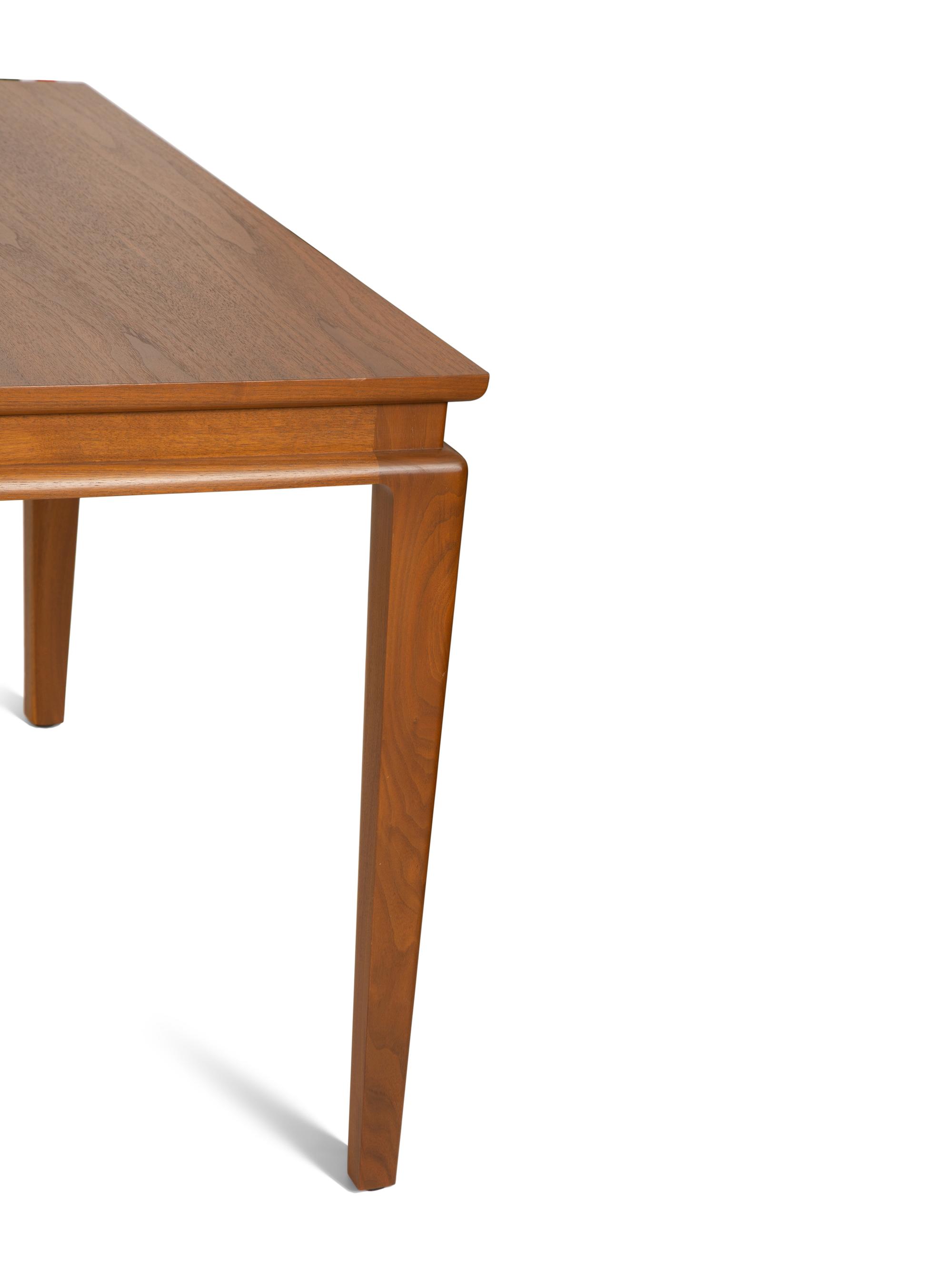 A Contemporary Walnut Dining Table Retailed by Holly Hunt