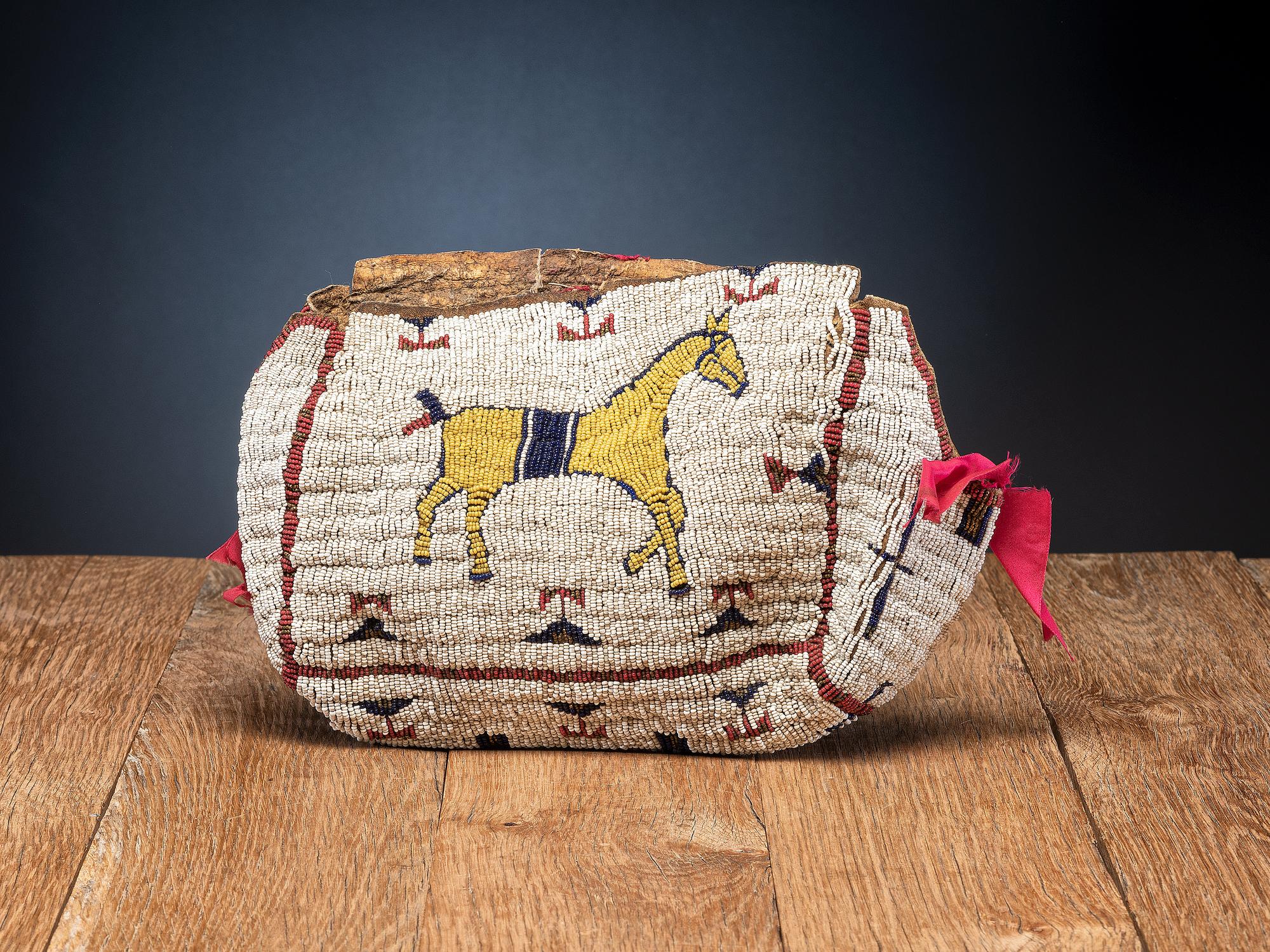 Sioux Beaded Pictorial Doctor's Bag, Remnant