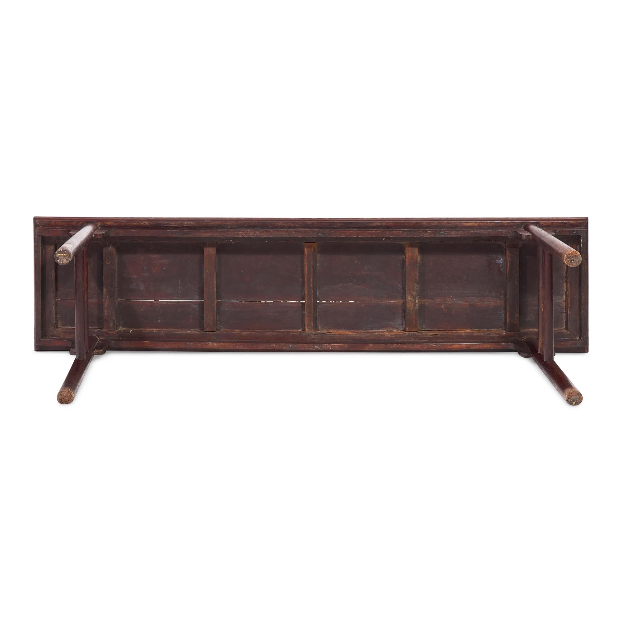 A Chinese Tielimu Recessed-Leg Altar Table, Pingtou'an, Qing Dynasty 清 鐵力木平頭案