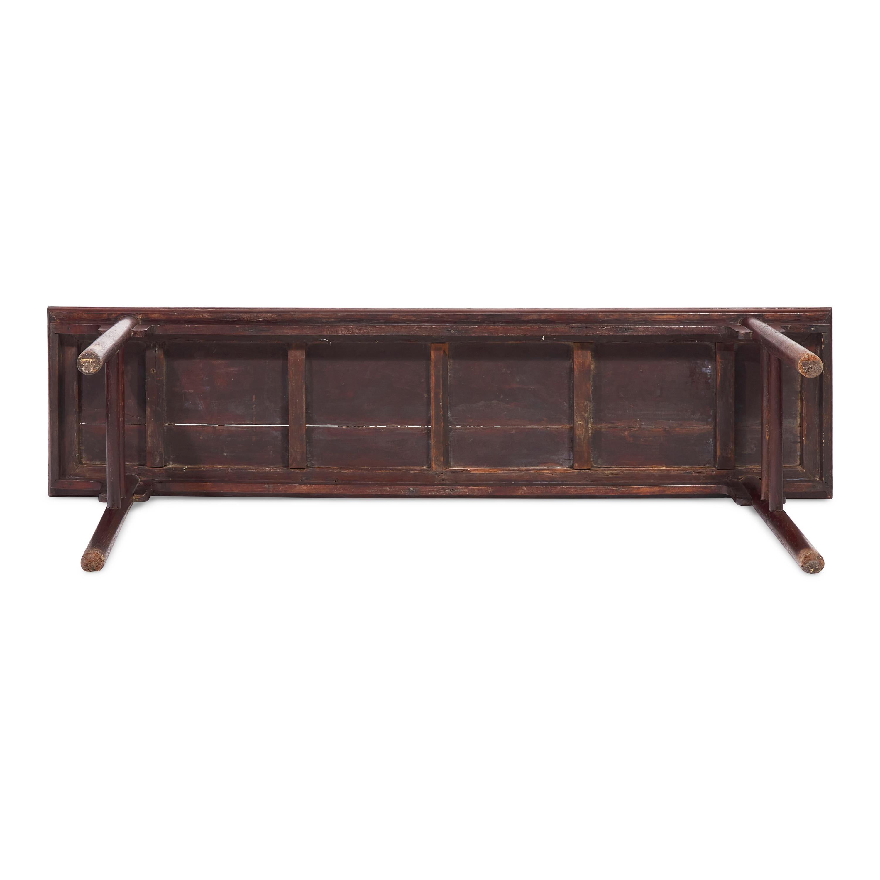 A Chinese Tielimu Recessed-Leg Altar Table, Pingtou'an, Qing Dynasty 清 鐵力木平頭案