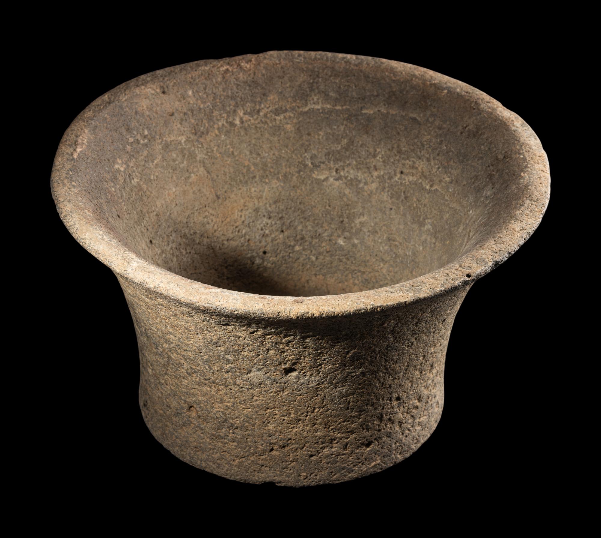 An Canaanite Basalt Bowl