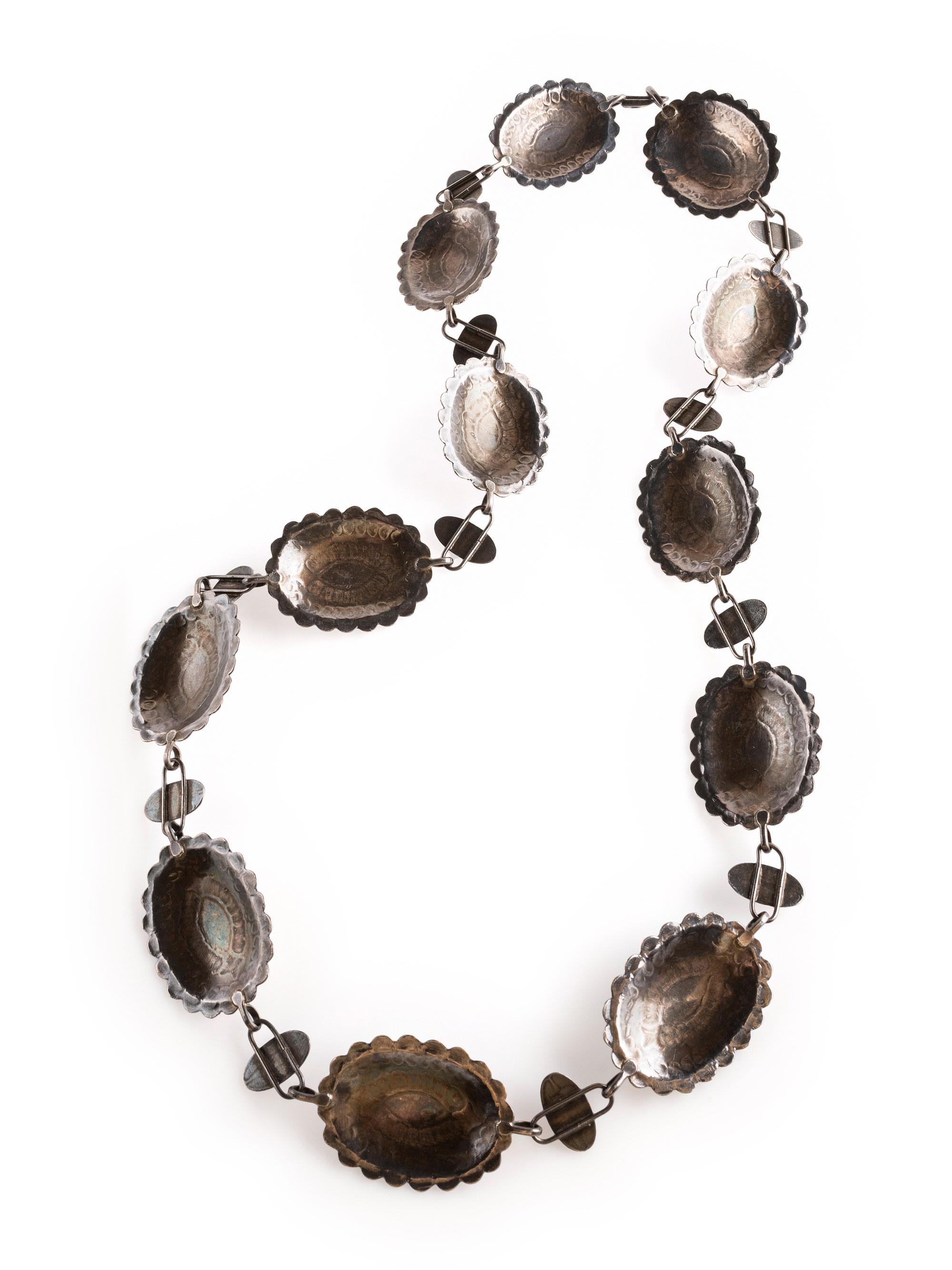 Navajo Silver and Turquoise Link Concha Belt