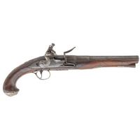 Carbine Bore English Flintlock Holster Pistol by W Arden