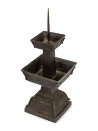 A Chinese Archaistic Bronze Five-Piece Garniture