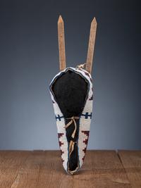 Central Plains Beaded Hide Toy Cradle