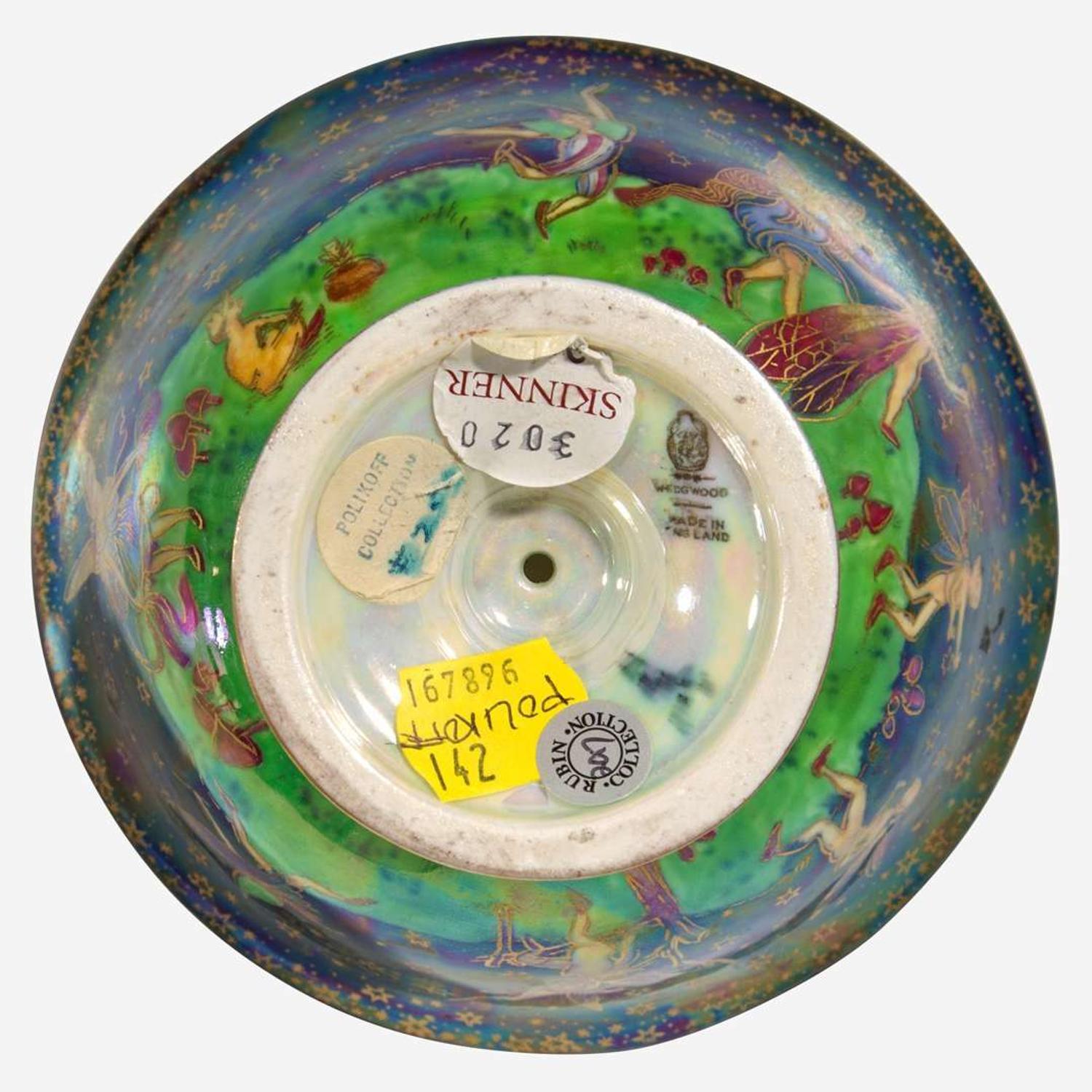 A Wedgwood Black Fairyland Lustre Melba Bowl UK, circa 1925