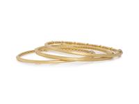 JUDE FRANCES, YELLOW GOLD AND DIAMOND BANGLE BRACELETS