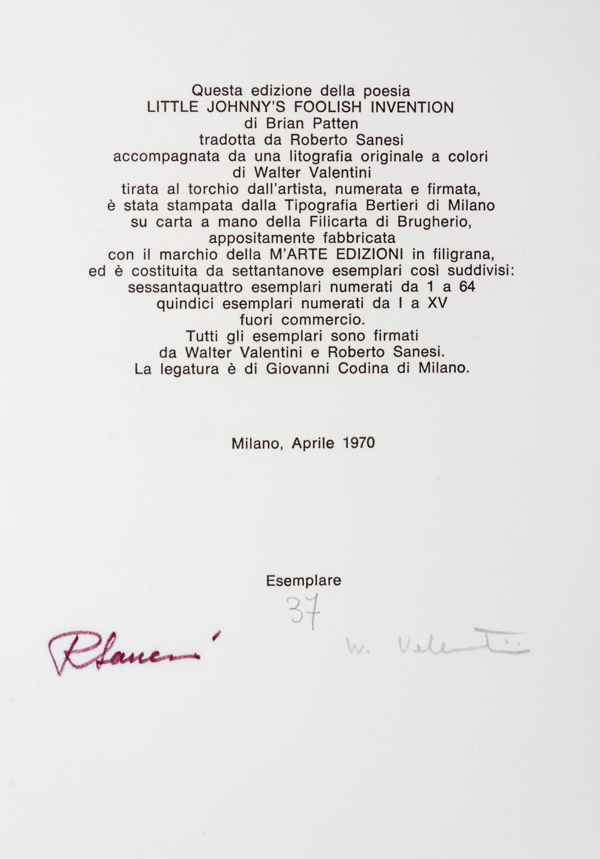 SANESI, ROBERTO. Un Lavoro dificile. Milan, 1970. Limited, signed. With one other by Sanesi. (2 works)