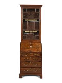 A George III Mahogany Secretary Bookcase