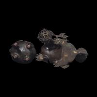 A Chinese Bronze Lion-Form Bronze Censer, and a Luduan Censer, 17th/18th Century 清早中期 銅佛獅香爐及甪端香爐各一