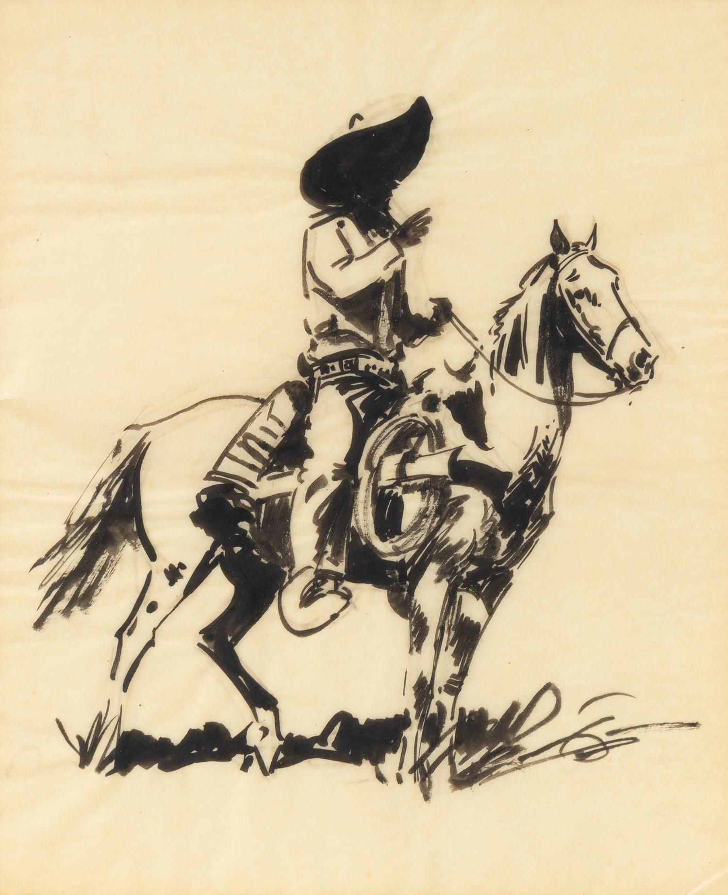 Mounted Vaquero