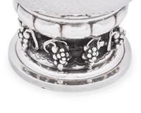 A Set of Twelve Georg Jensen Silver Grapevine Goblets