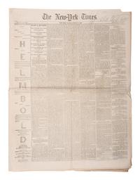 [CIVIL WAR]. 150+ New York City newspapers, most War-period, incl. The New York Tribune.
