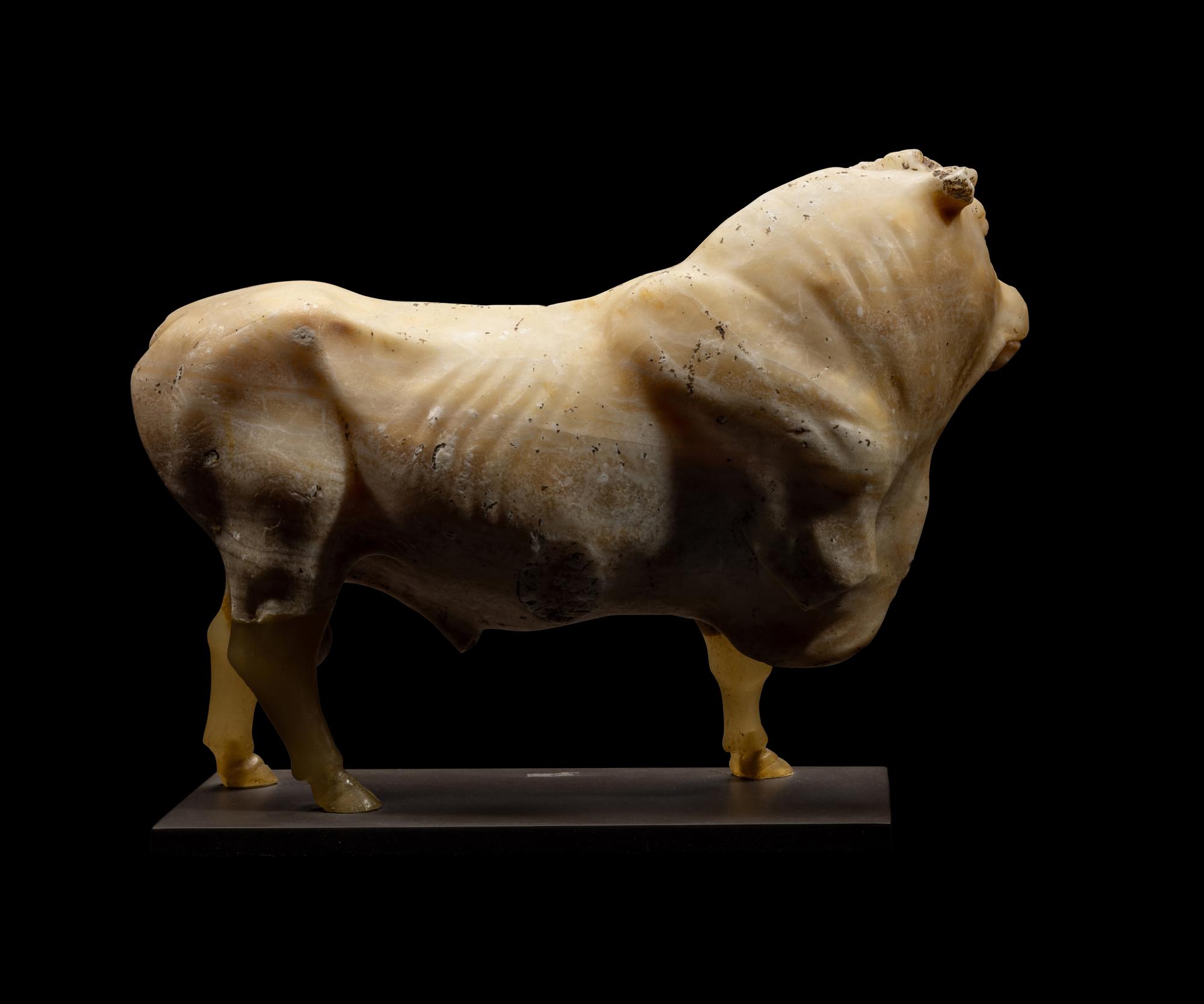A Roman Alabaster Bull