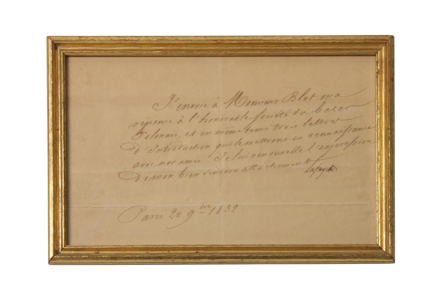 Lafayette Ephemera