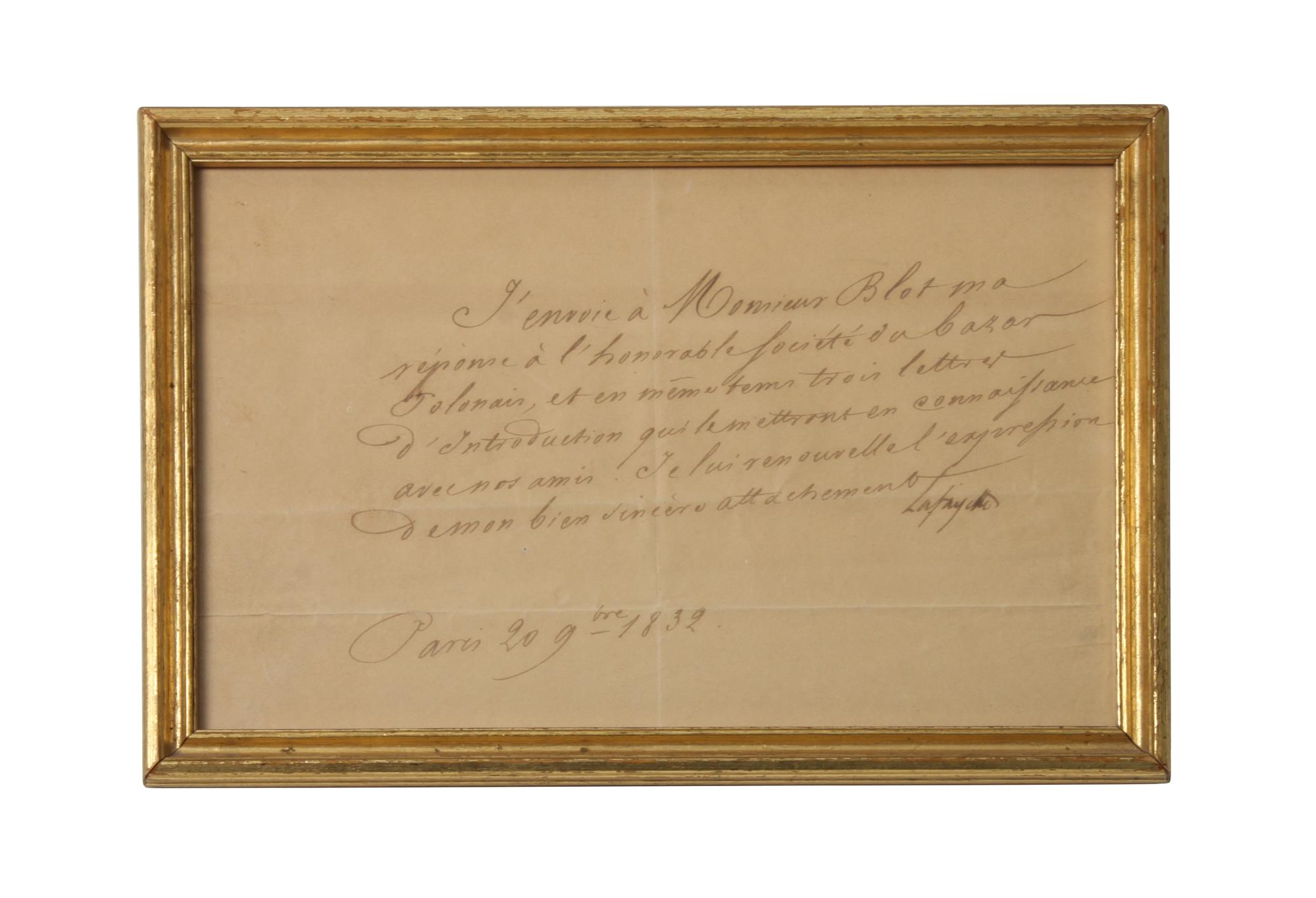 Lafayette Ephemera