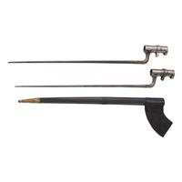 Two Sharps Socket Bayonets by Collins & Co, one with Scabbard