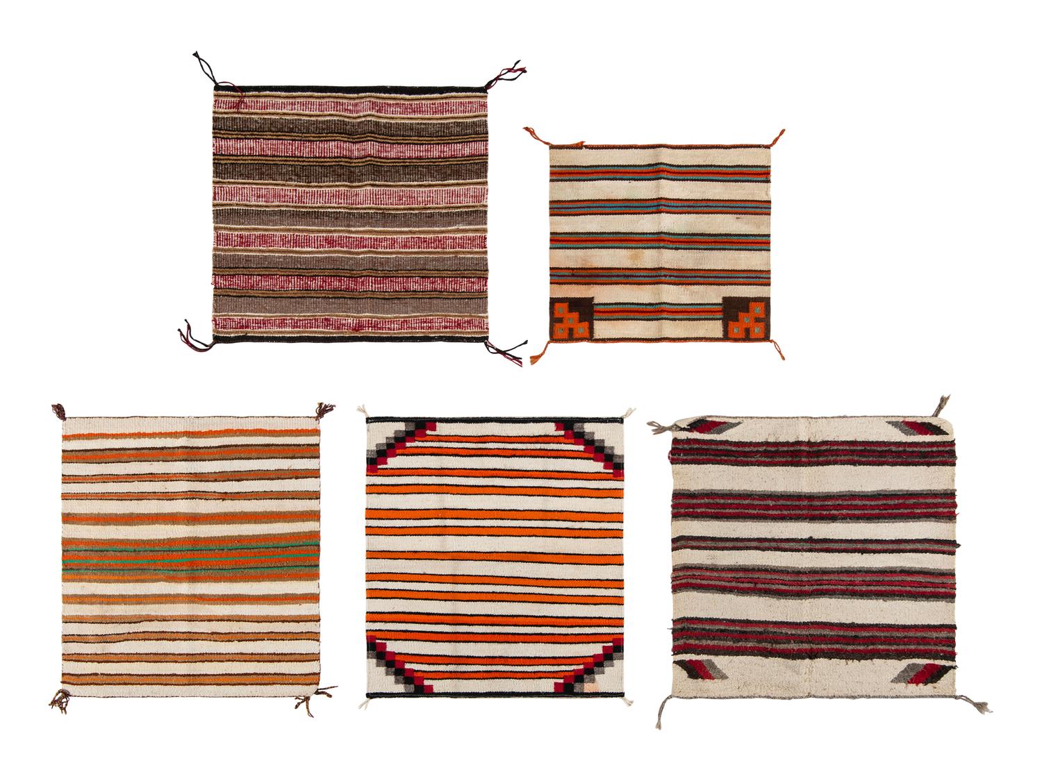 A Group of Single Saddle Blankets