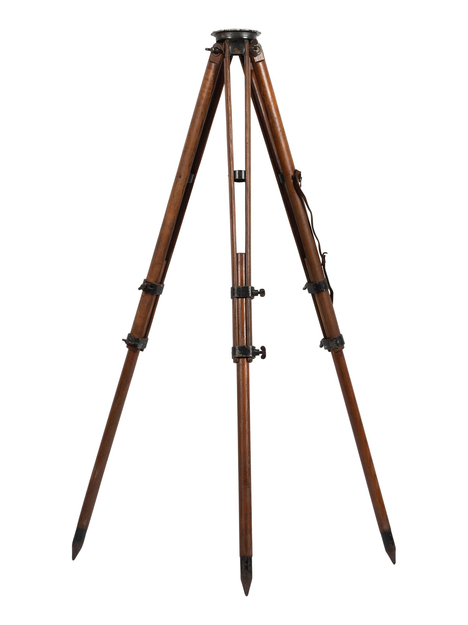 [SCIENCE & TECHNOLOGY]. W. & L.E. Gurley surveyor's transit and tripod, plus.