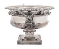 An English Silver-Plate Twin Handled Wine Cooler